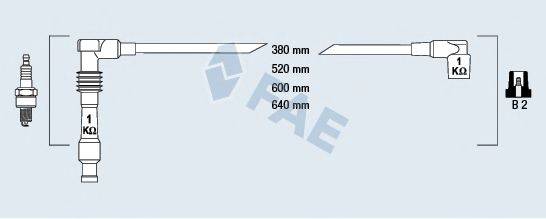 FAE 85080 Комплект дротів запалювання