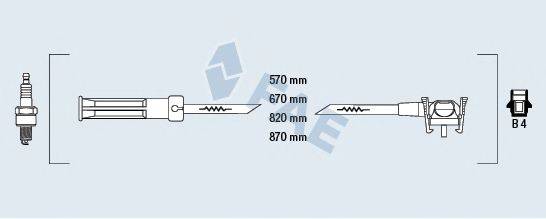 FAE 85110 Комплект дротів запалювання