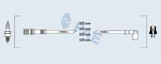 FAE 85130 Комплект дротів запалювання