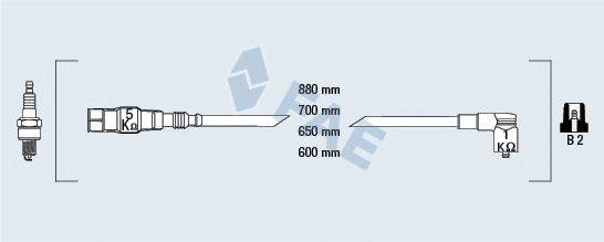 FAE 85876 Комплект дротів запалювання