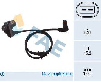 FAE 78051 Датчик, частота обертання колеса
