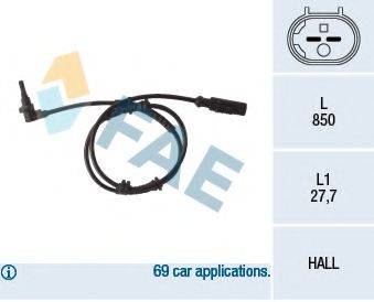 FAE 78112 Датчик, частота обертання колеса