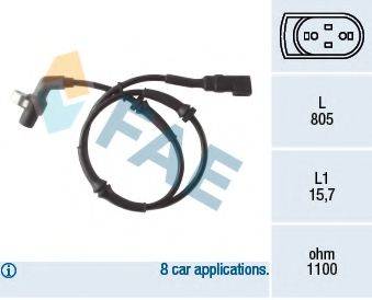 FAE 78041 Датчик, частота обертання колеса