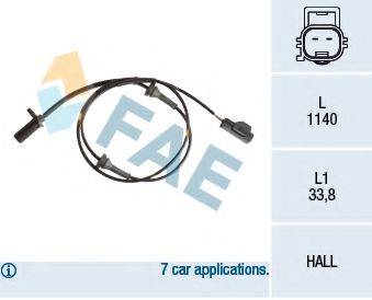 FAE 78188 Датчик, частота обертання колеса