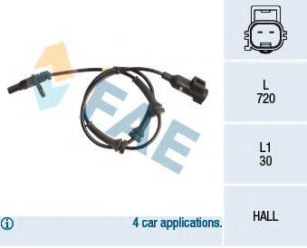 FAE 78212 Датчик, частота обертання колеса
