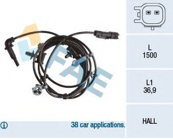 FAE 78238 Датчик, частота обертання колеса