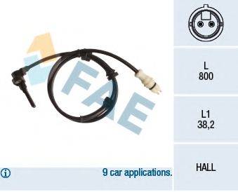 FAE 78242 Датчик, частота обертання колеса