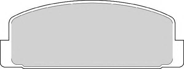 NECTO FD6554A Комплект гальмівних колодок, дискове гальмо