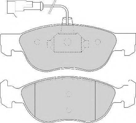 NECTO FD6734A Комплект гальмівних колодок, дискове гальмо