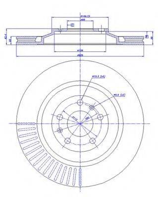 CAR 1421234 гальмівний диск