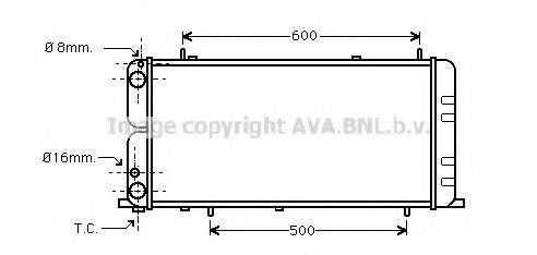 AVA QUALITY COOLING AI2051 Радіатор, охолодження двигуна