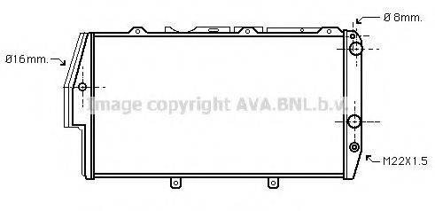 AVA QUALITY COOLING AI2055 Радіатор, охолодження двигуна