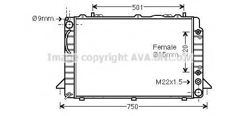 AVA QUALITY COOLING AI2088 Радіатор, охолодження двигуна