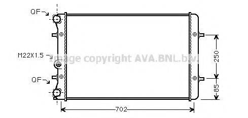 AVA QUALITY COOLING AI2129 Радіатор, охолодження двигуна