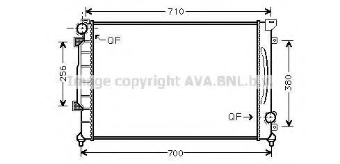 AVA QUALITY COOLING AI2139 Радіатор, охолодження двигуна