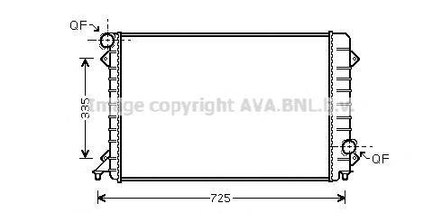 AVA QUALITY COOLING AI2196 Радіатор, охолодження двигуна