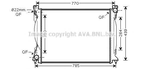 AVA QUALITY COOLING AI2235 Радіатор, охолодження двигуна