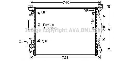 AVA QUALITY COOLING AI2246 Радіатор, охолодження двигуна