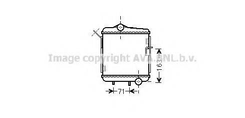 AVA QUALITY COOLING AI2311 Радіатор, охолодження двигуна