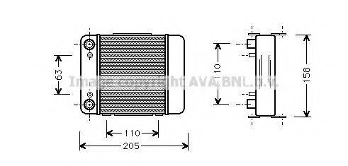 AVA QUALITY COOLING AI3147 масляний радіатор, моторне масло