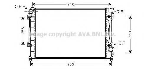 AVA QUALITY COOLING AIA2157 Радіатор, охолодження двигуна