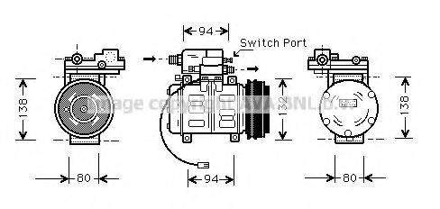 AVA QUALITY COOLING AIK181 Компресор, кондиціонер