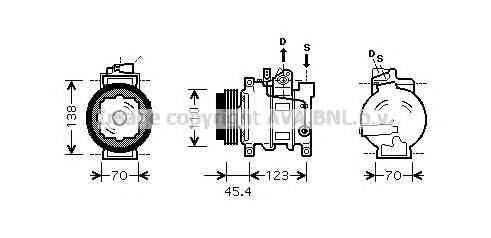 AVA QUALITY COOLING AIK261 Компресор, кондиціонер