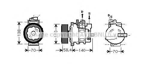 AVA QUALITY COOLING AIK273 Компресор, кондиціонер