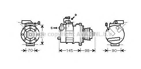 AVA QUALITY COOLING AIK288 Компресор, кондиціонер