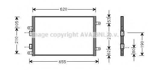 AVA QUALITY COOLING AL5077 Конденсатор, кондиціонер