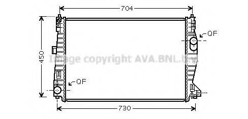 AVA QUALITY COOLING ALA2101 Радіатор, охолодження двигуна