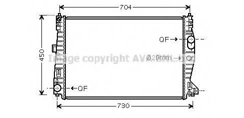 AVA QUALITY COOLING ALA2132 Радіатор, охолодження двигуна