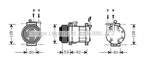 AVA QUALITY COOLING ALK009 Компресор, кондиціонер