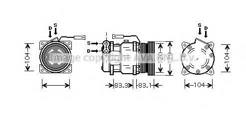 AVA QUALITY COOLING ALK093 Компресор, кондиціонер