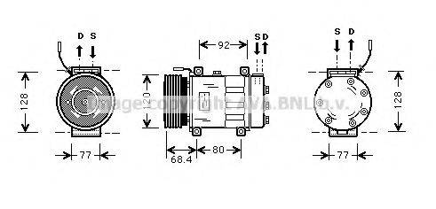 AVA QUALITY COOLING ALK103 Компресор, кондиціонер