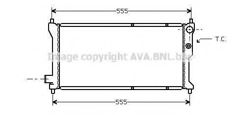 AVA QUALITY COOLING AU2041 Радіатор, охолодження двигуна