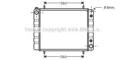 AVA QUALITY COOLING AU2084 Радіатор, охолодження двигуна