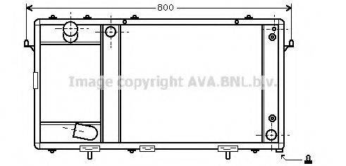 AVA QUALITY COOLING AU2123 Радіатор, охолодження двигуна