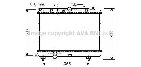 AVA QUALITY COOLING AU2154 Радіатор, охолодження двигуна