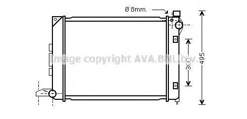 AVA QUALITY COOLING AU2164 Радіатор, охолодження двигуна