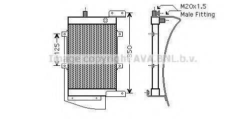 AVA QUALITY COOLING AU3192 масляний радіатор, моторне масло