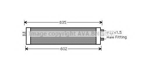 AVA QUALITY COOLING AU3193 масляний радіатор, моторне масло