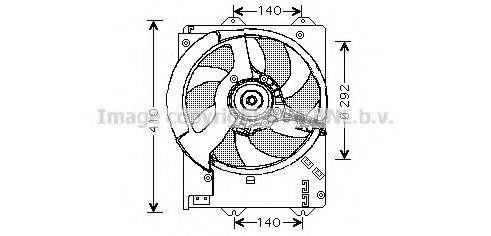 AVA QUALITY COOLING AU7501 Вентилятор, охолодження двигуна