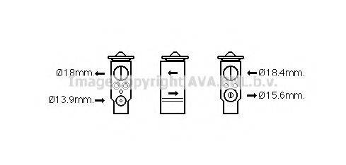 AVA QUALITY COOLING BW1472 Розширювальний клапан, кондиціонер