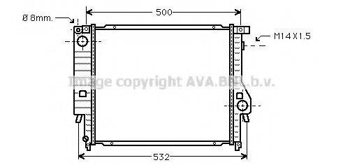 AVA QUALITY COOLING BW2098 Радіатор, охолодження двигуна