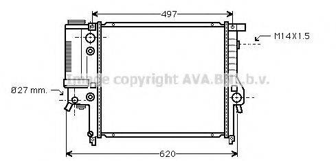 AVA QUALITY COOLING BW2137 Радіатор, охолодження двигуна