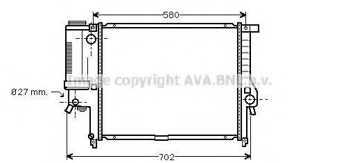 AVA QUALITY COOLING BW2195 Радіатор, охолодження двигуна