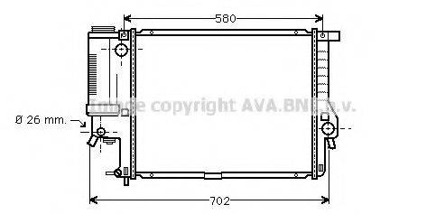 AVA QUALITY COOLING BW2201 Радіатор, охолодження двигуна