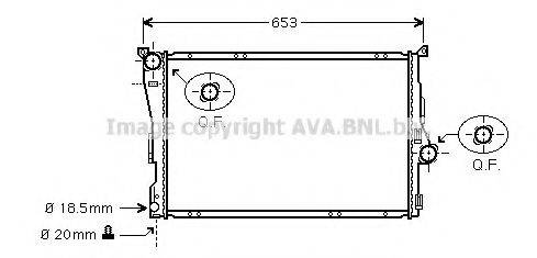 AVA QUALITY COOLING BW2205 Радіатор, охолодження двигуна