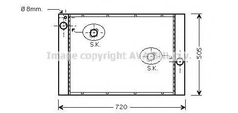 AVA QUALITY COOLING BW2283 Радіатор, охолодження двигуна